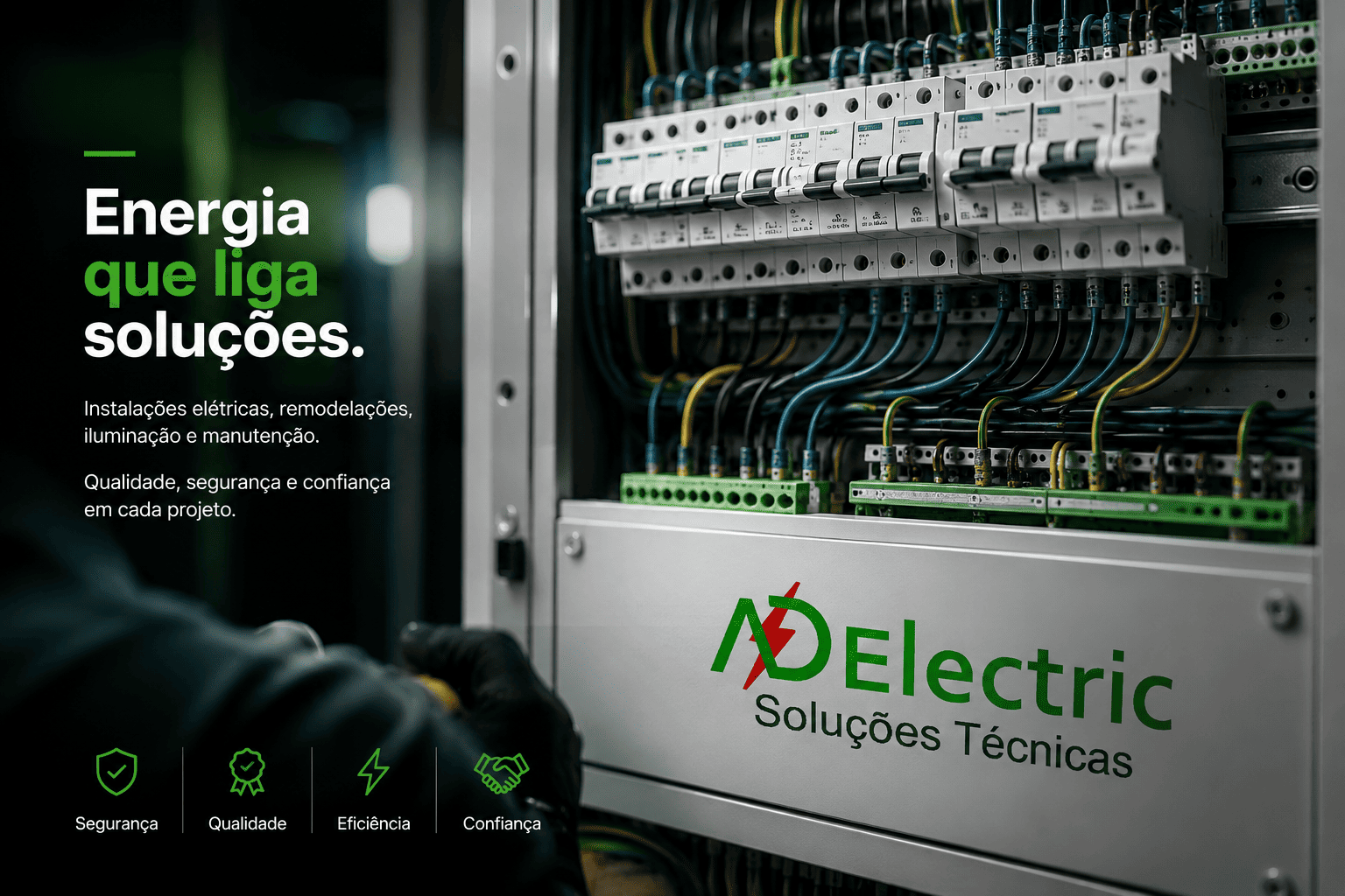 Serviços elétricos profissionais ADelectric